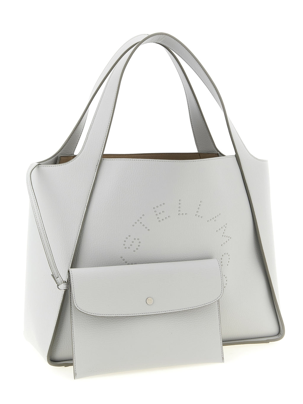 Grey Polyamide Tote Bag