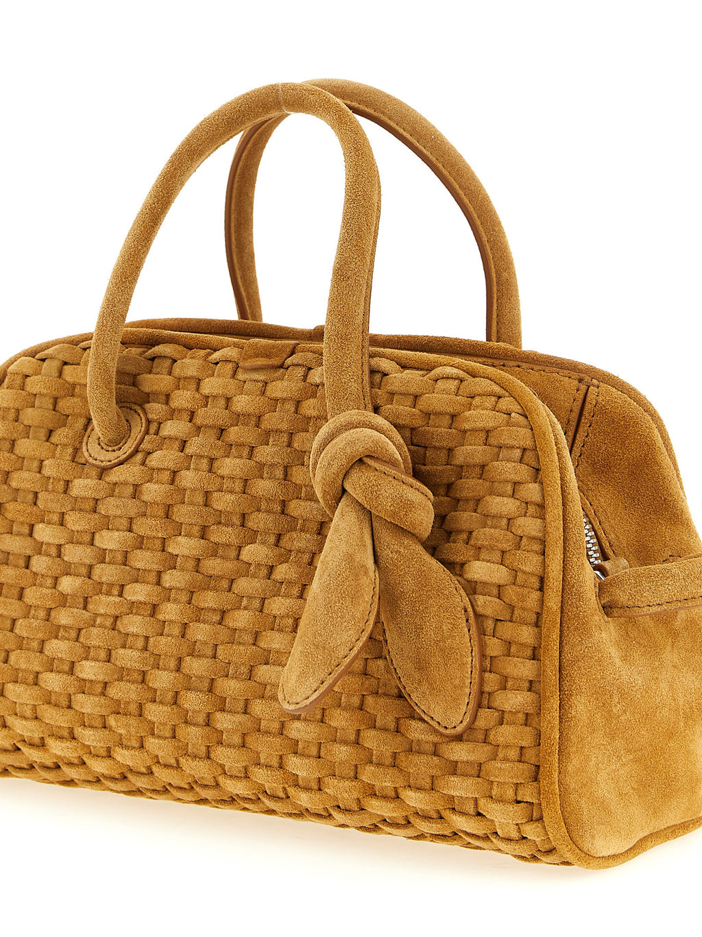 Beige Suede Handbag