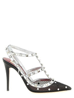 Multicolour Polyester Pumps