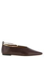 Brown Leather Ballet Flats