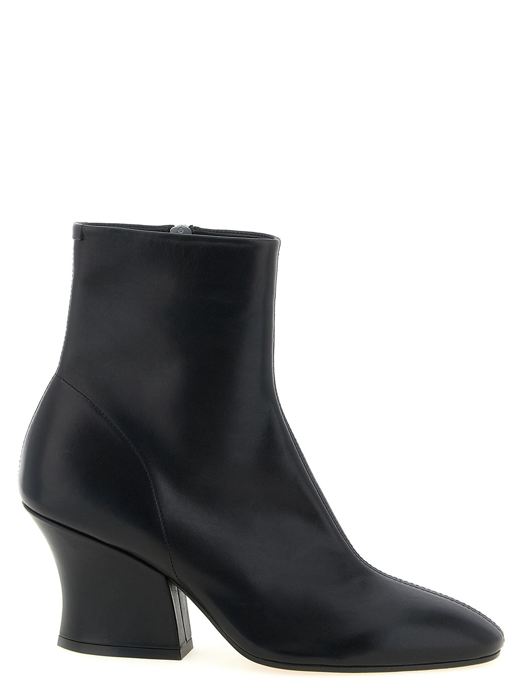 Black Leather Ankle Boots