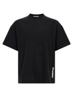 White and Black Cotton T-Shirt
