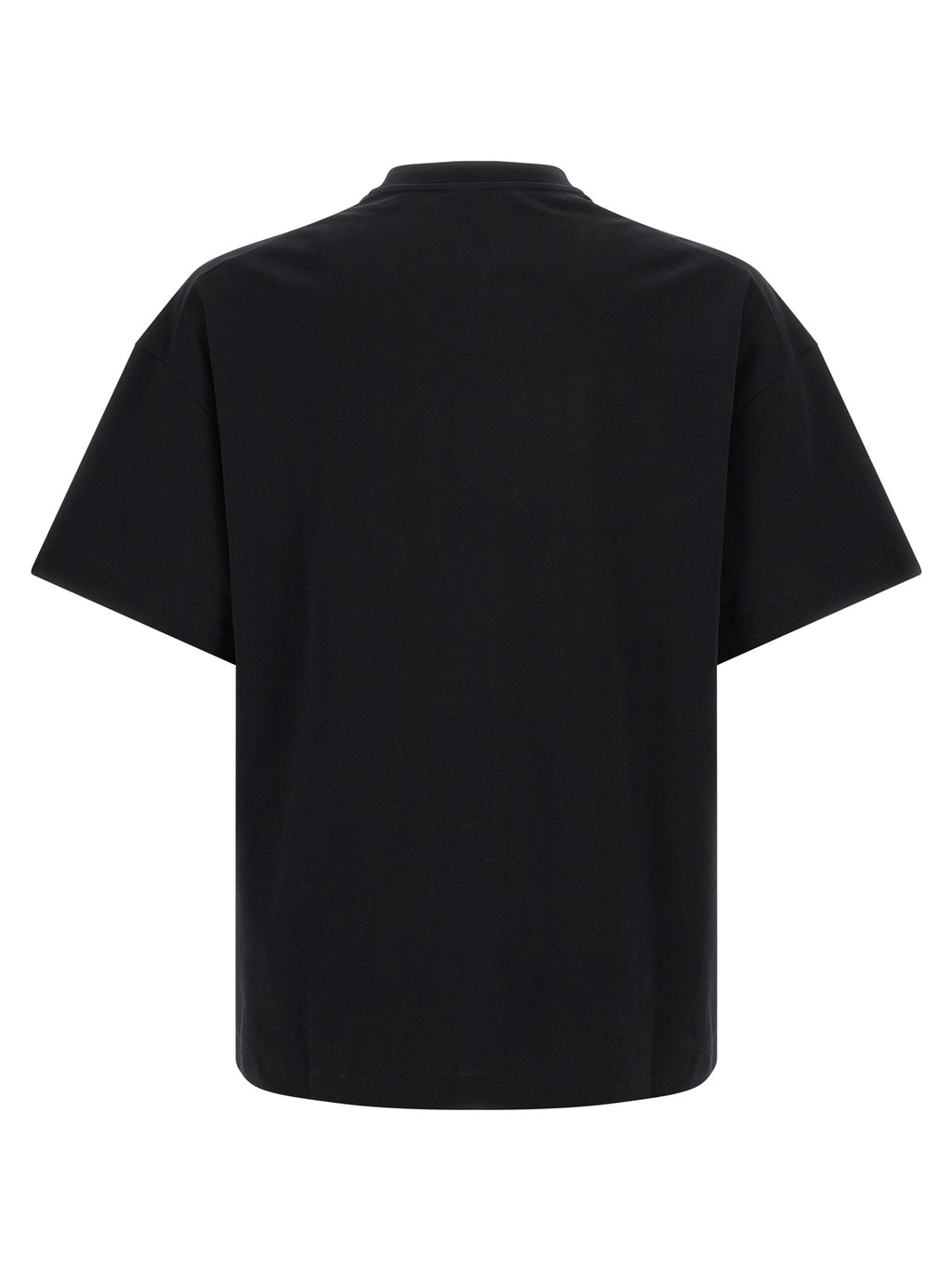 White and Black Cotton T-Shirt