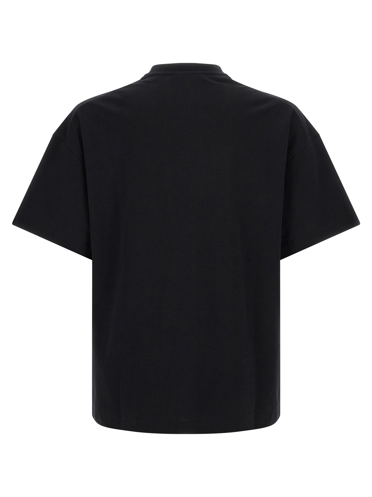 White and Black Cotton T-Shirt