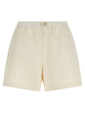 White Polyester Shorts