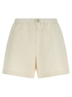 White Polyester Shorts