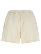 White Polyester Shorts