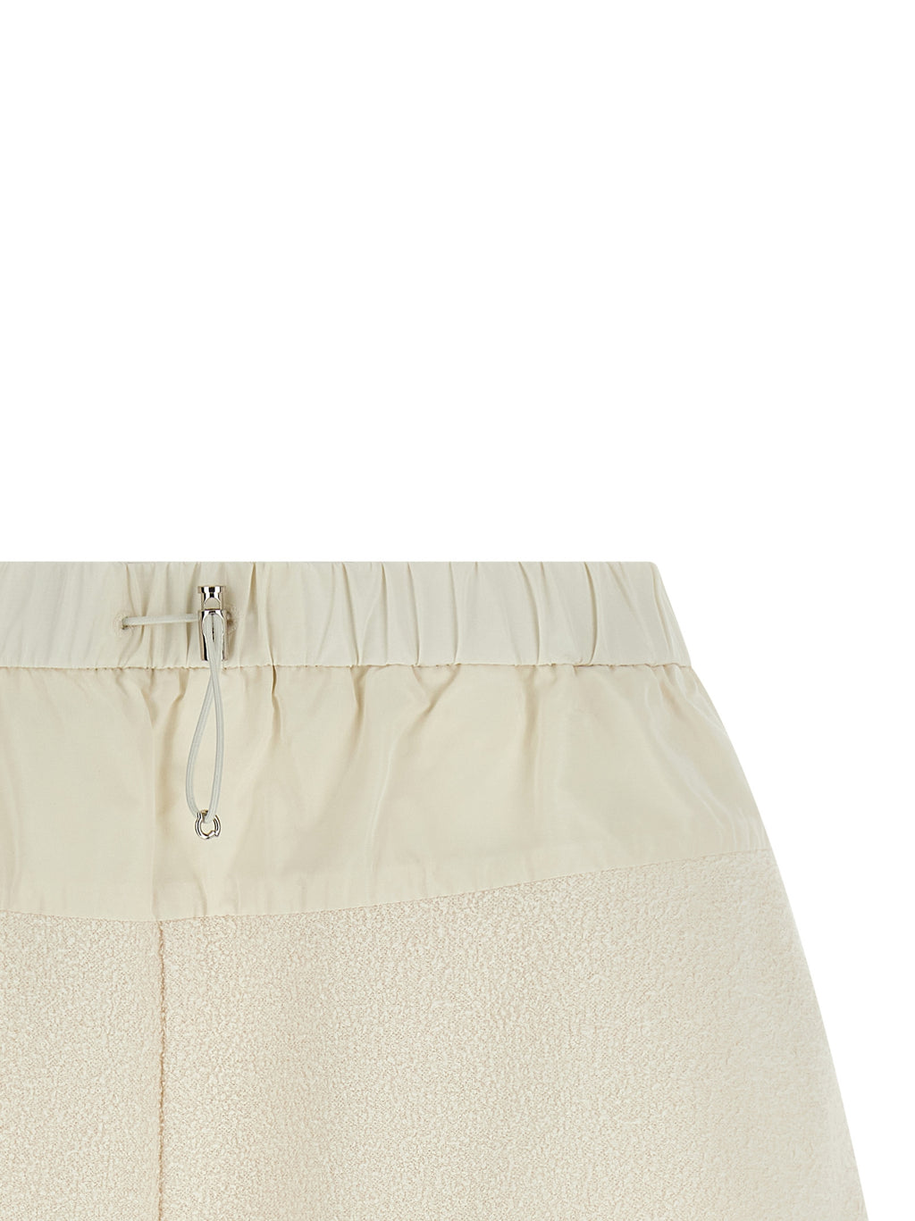 White Polyester Shorts
