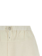 White Polyester Shorts