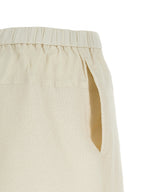 White Polyester Shorts