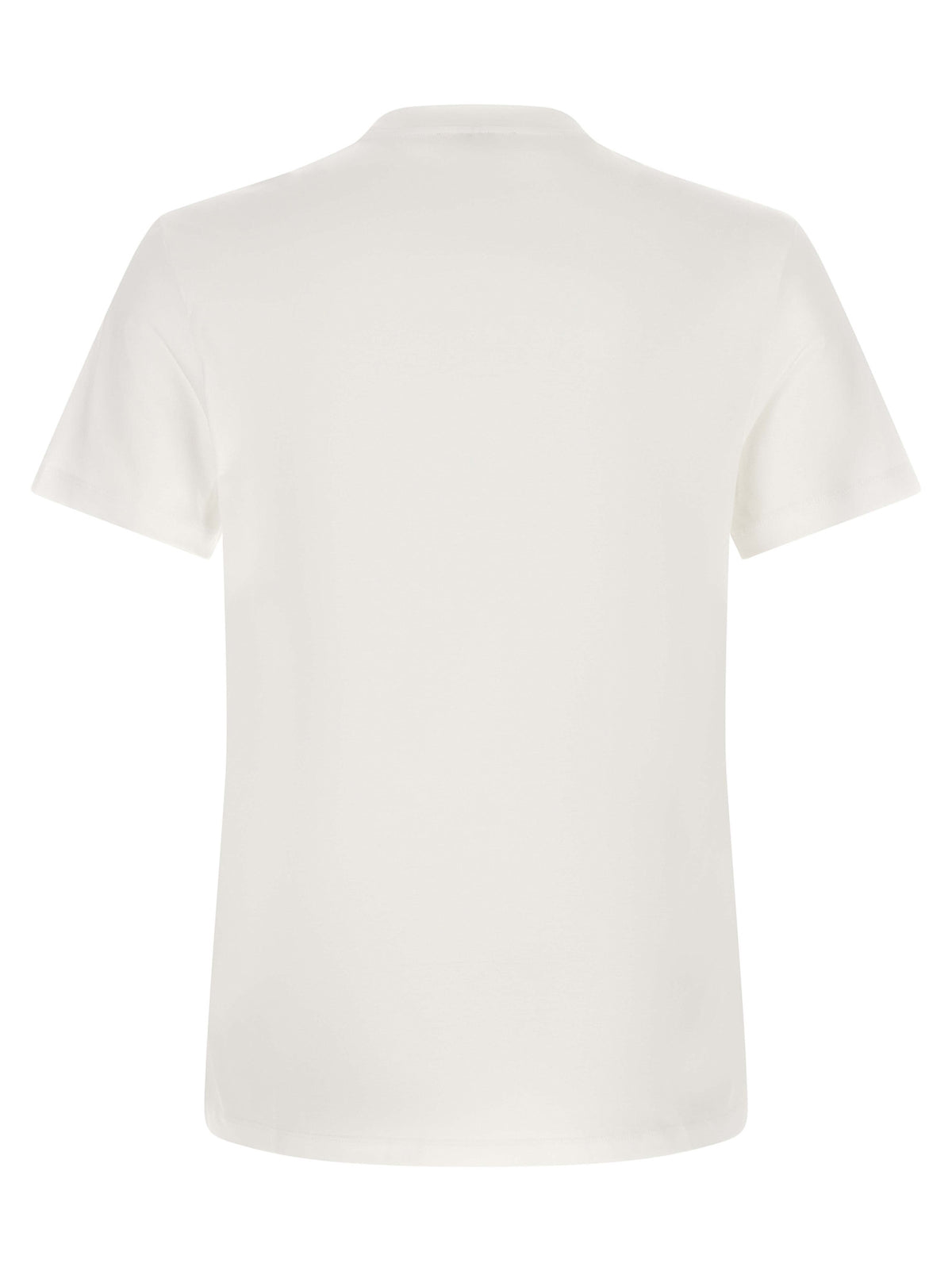 White and Black Cotton T-Shirt
