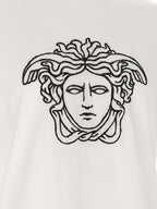 White and Black Cotton T-Shirt