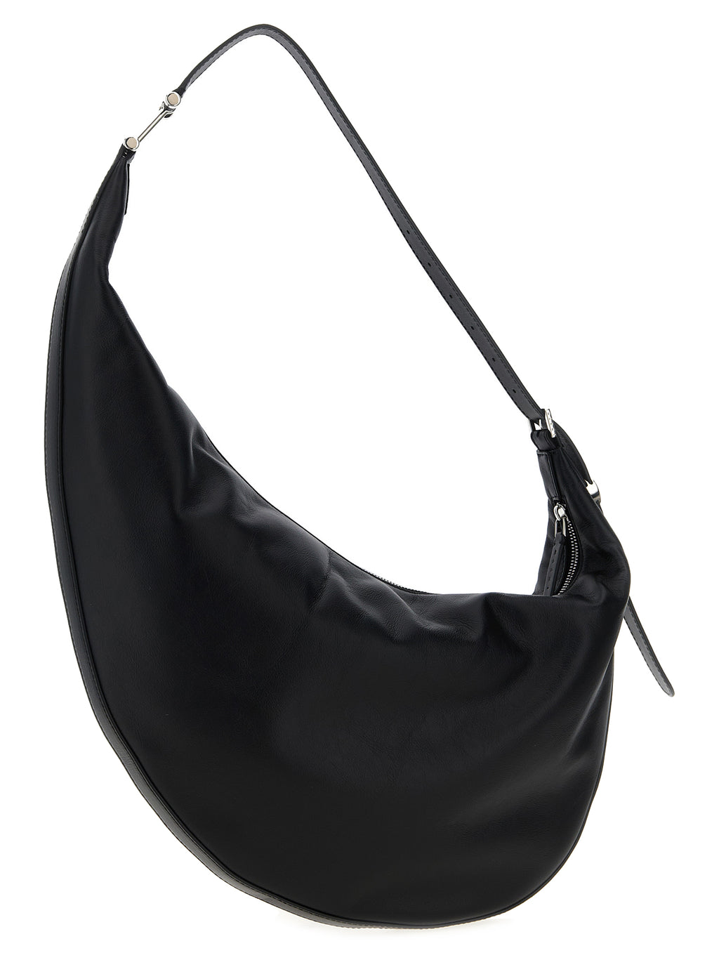 Leather Shoulder Bag – Black
