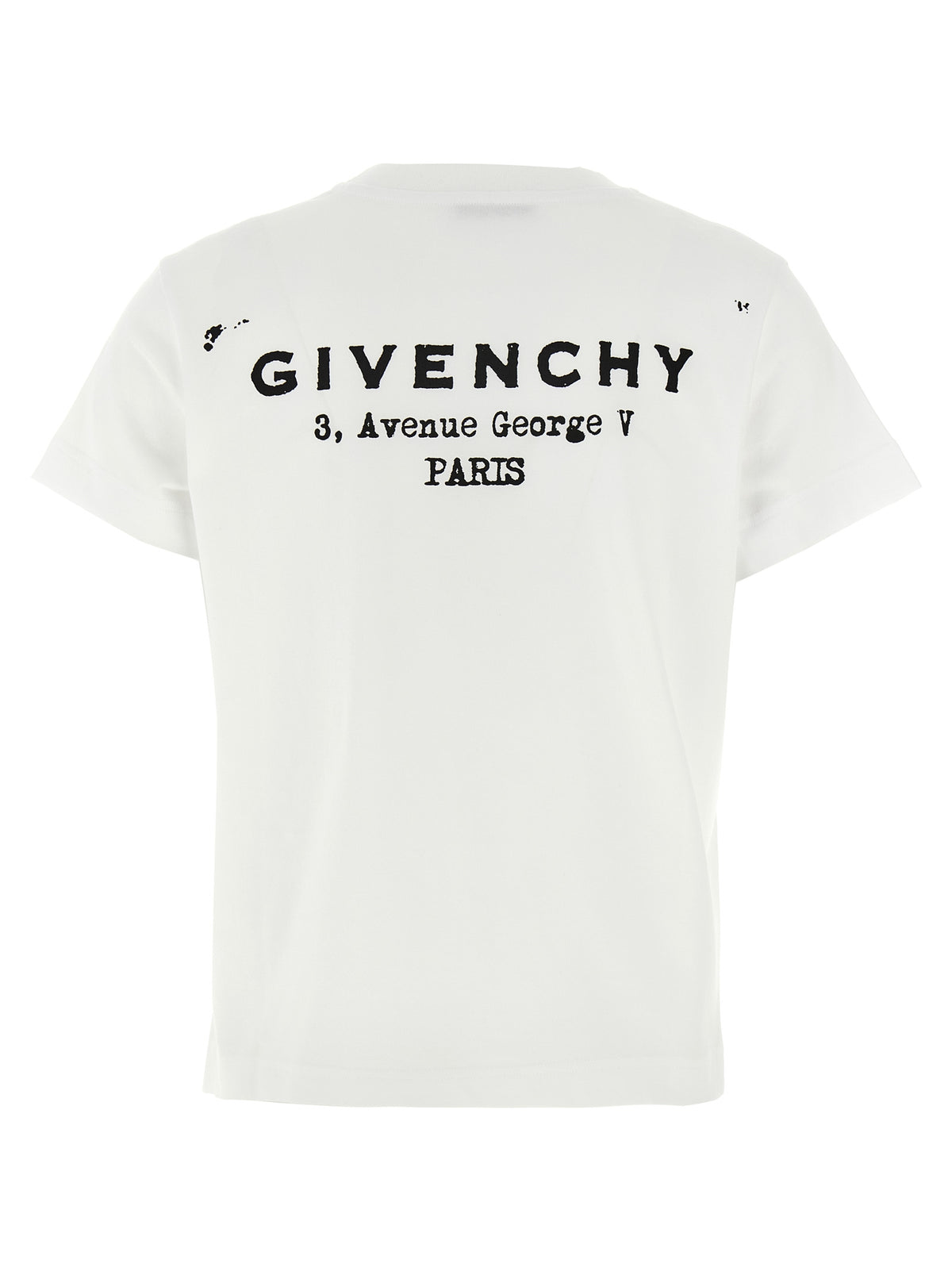 White and Black Cotton T-Shirt