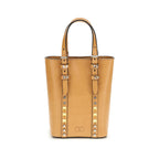 Beige Leather Shoulder Bag