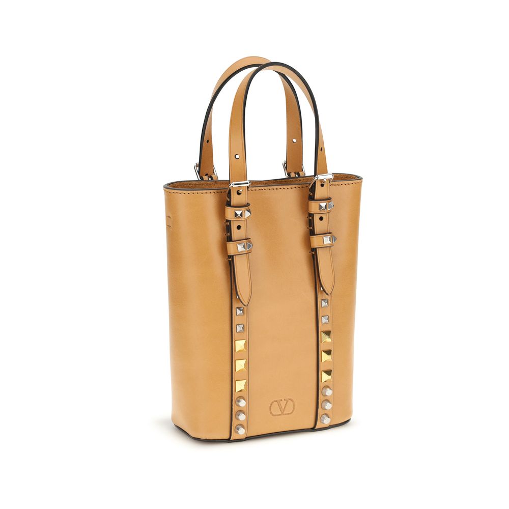 Beige Leather Shoulder Bag