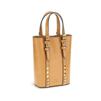 Beige Leather Shoulder Bag