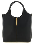 Black Leather Tote Bag