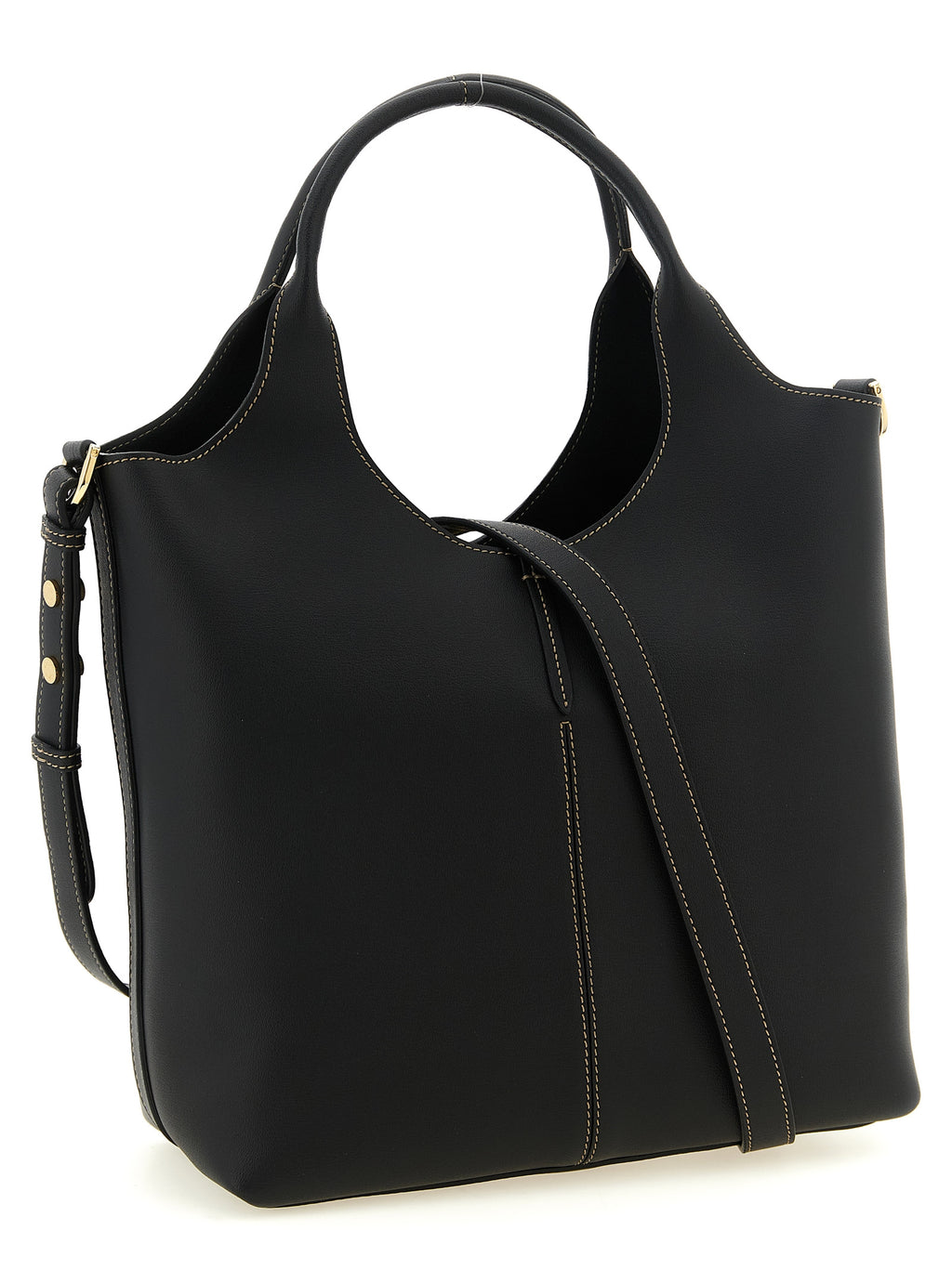 Black Leather Tote Bag