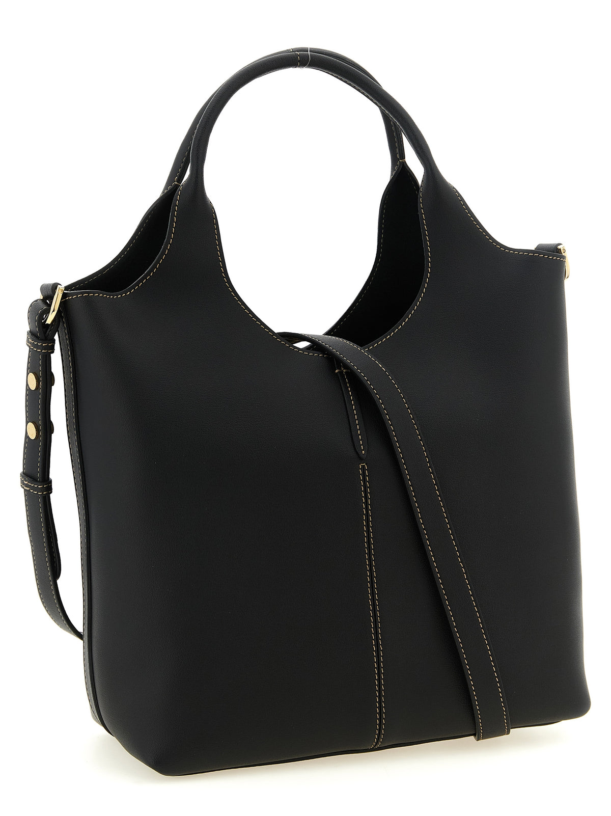 Black Leather Tote Bag