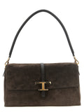 Brown Suede Shoulder Bag