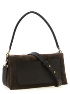 Brown Suede Shoulder Bag