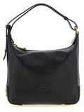Black Leather Shoulder Bag