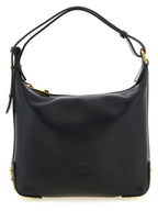 Black Leather Shoulder Bag