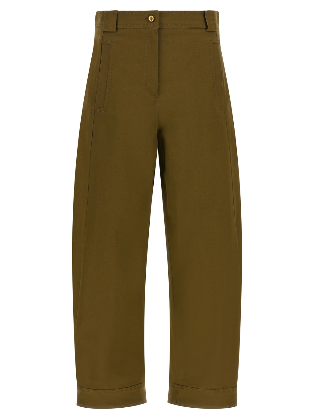 Olive and Green Cotton Trousers