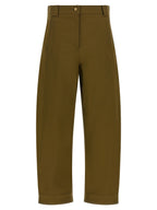 Olive and Green Cotton Trousers