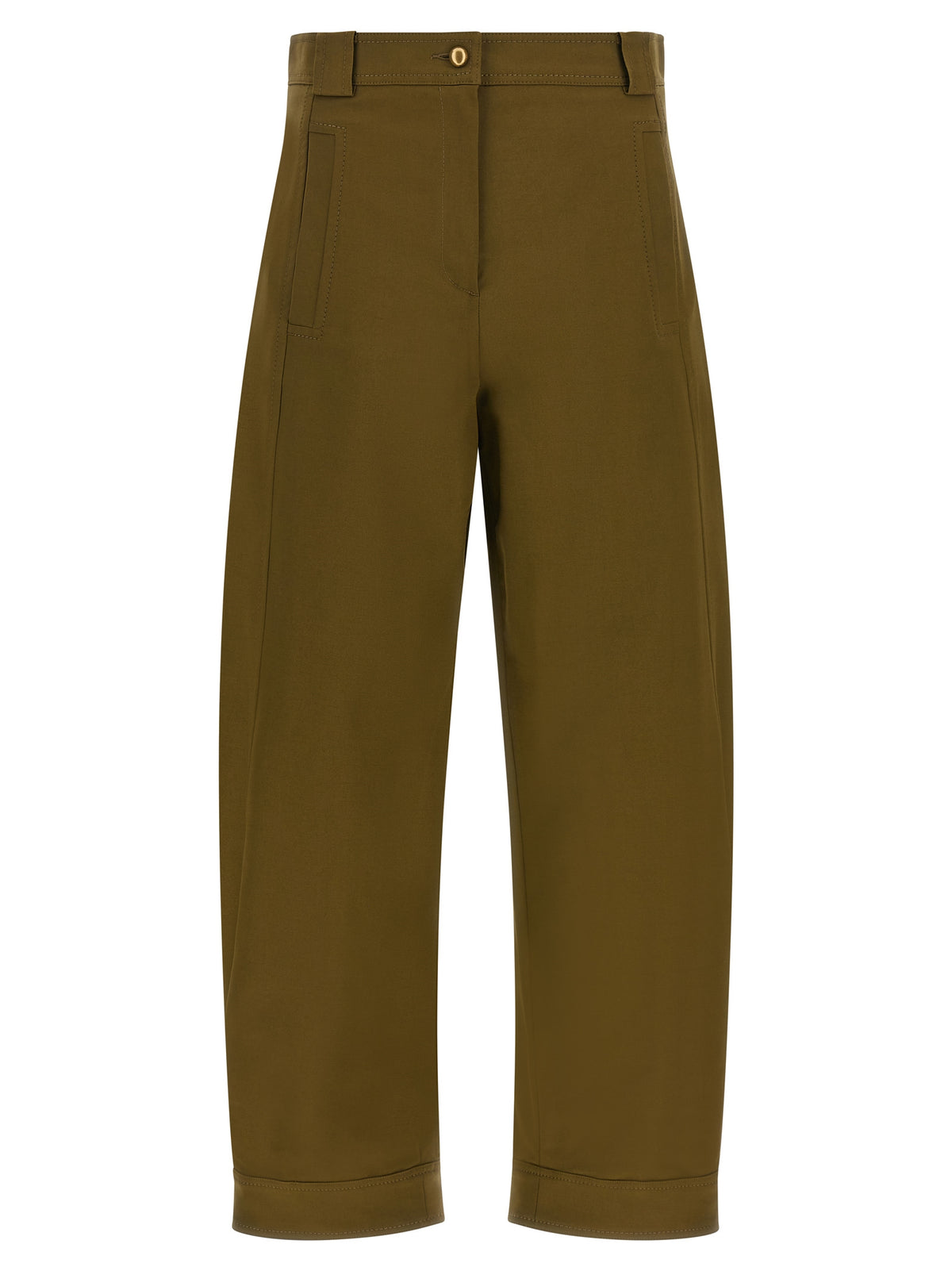 Olive and Green Cotton Trousers
