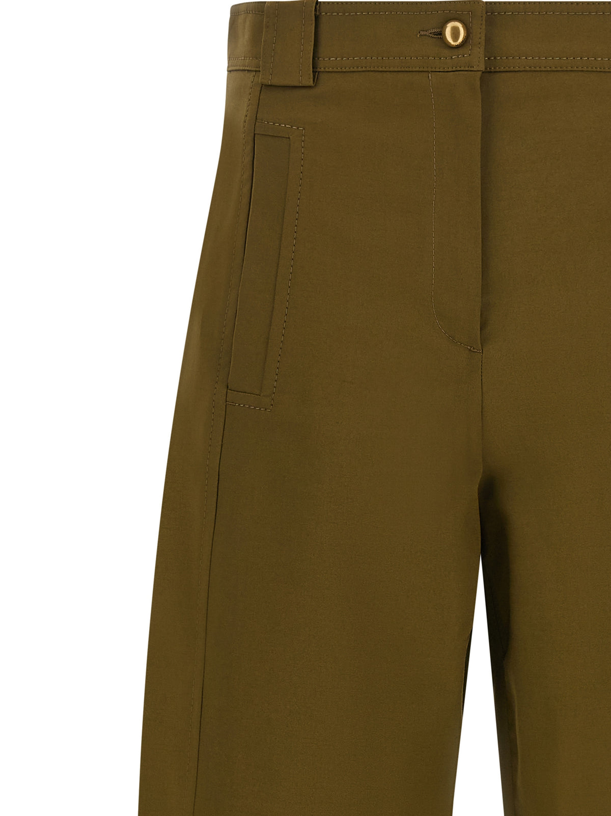 Olive and Green Cotton Trousers