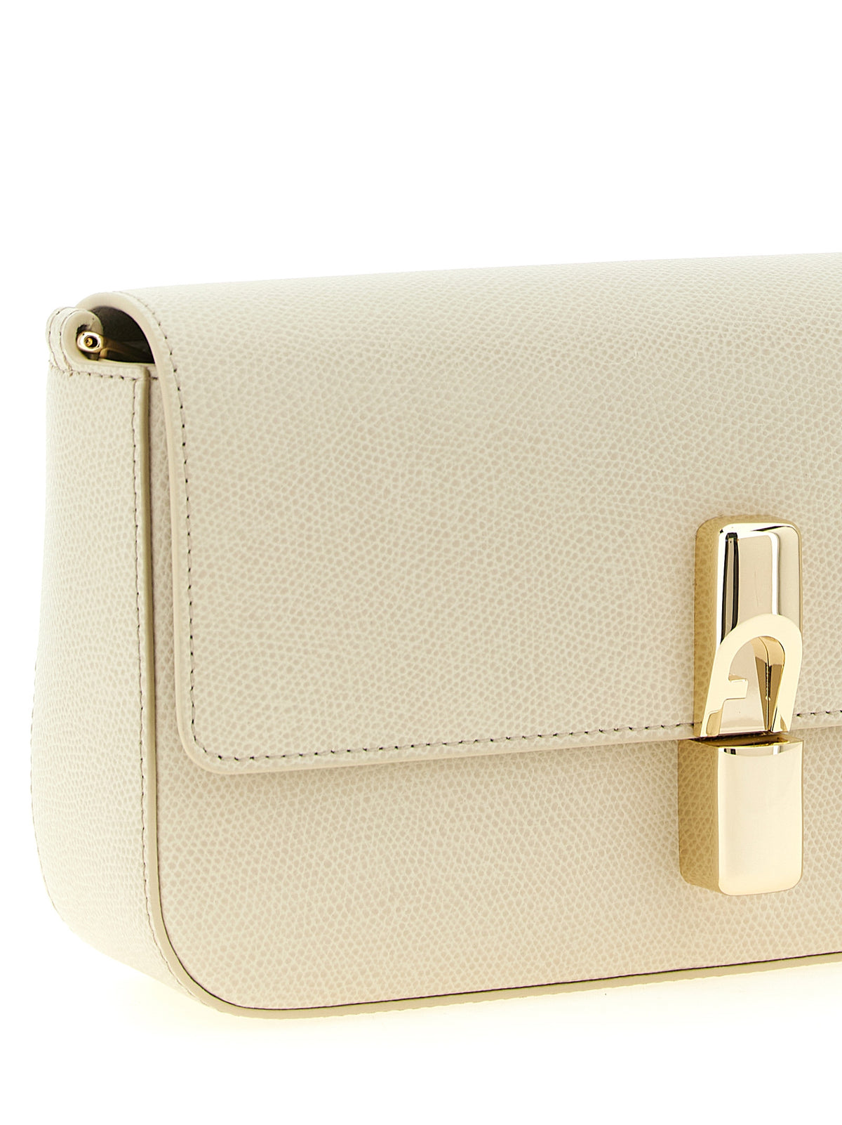 White Leather Crossbody Bag