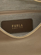 Beige Calfskin Shoulder Bag