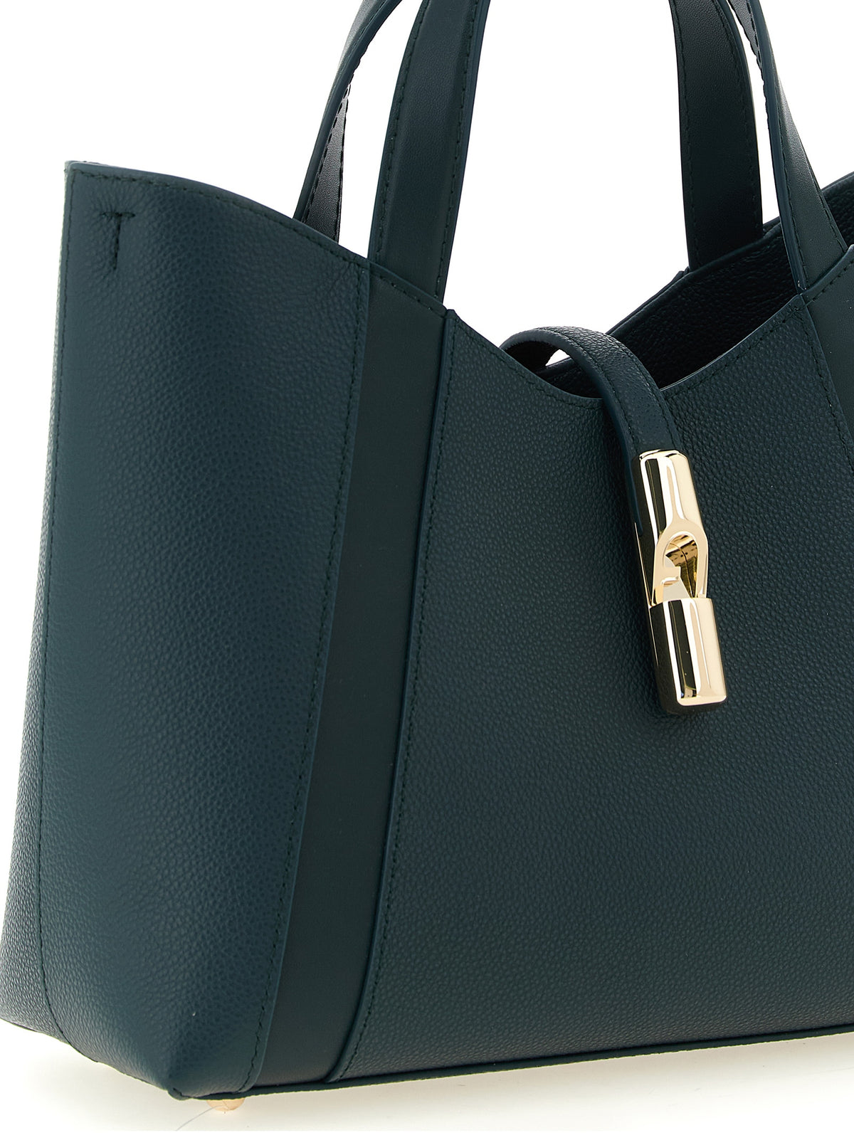 Green Leather Tote Bag