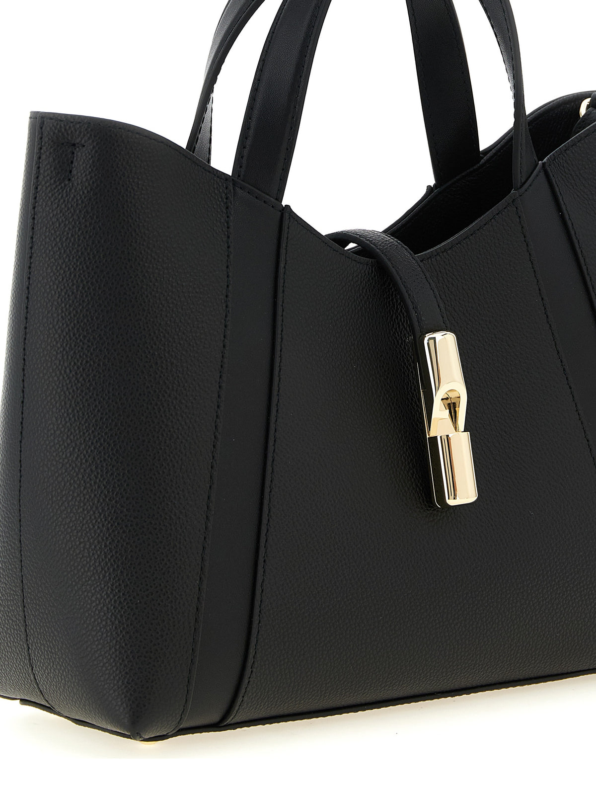 Black Leather Tote Bag