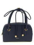 Blue Leather Handbag