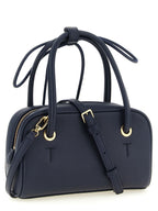 Blue Leather Handbag