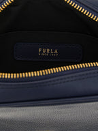 Blue Leather Handbag