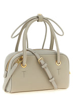 Grey Leather Handbag