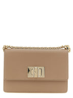 Beige Leather Crossbody Bag