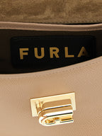 Beige Leather Crossbody Bag