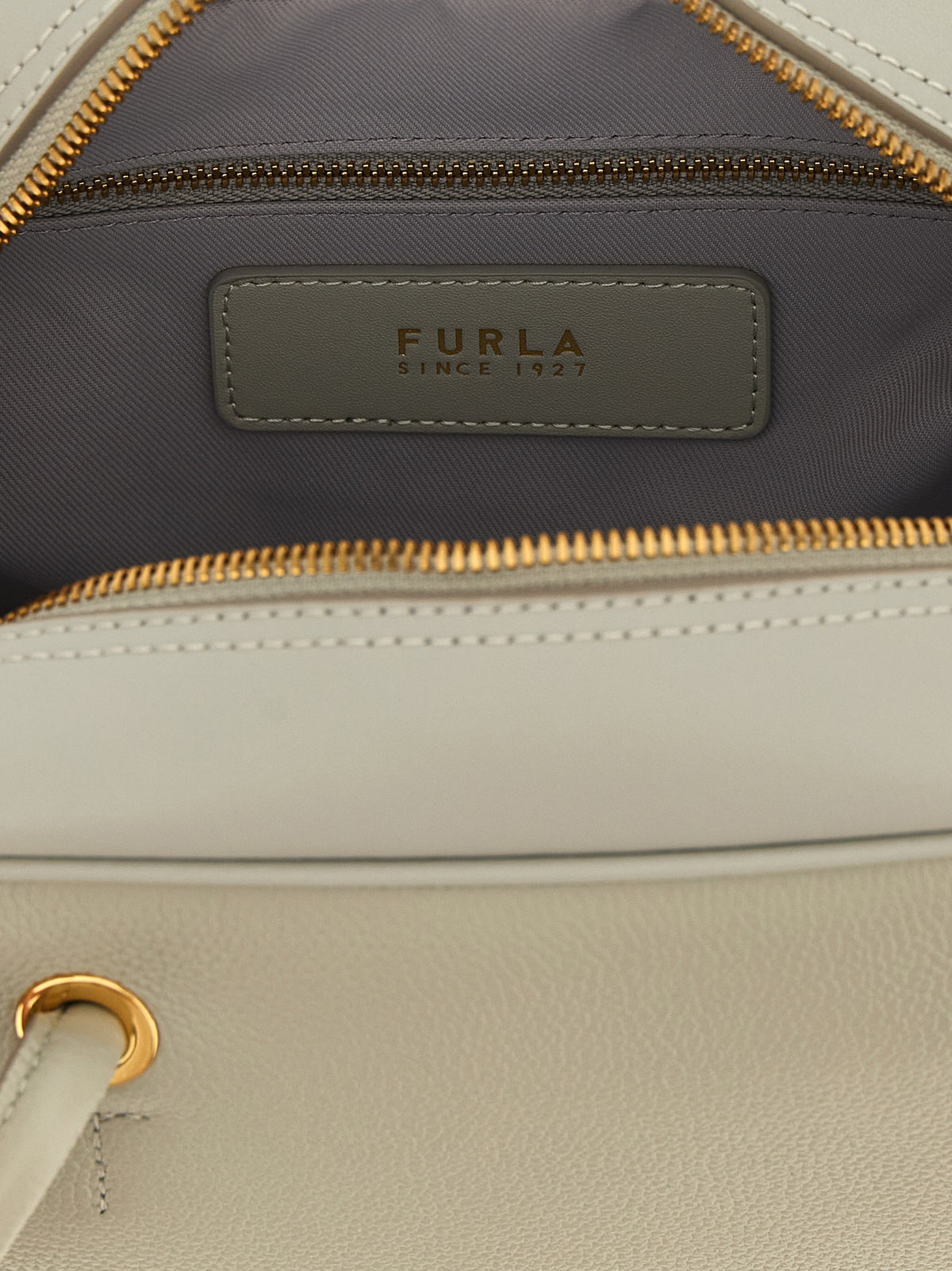 Grey Leather Handbag