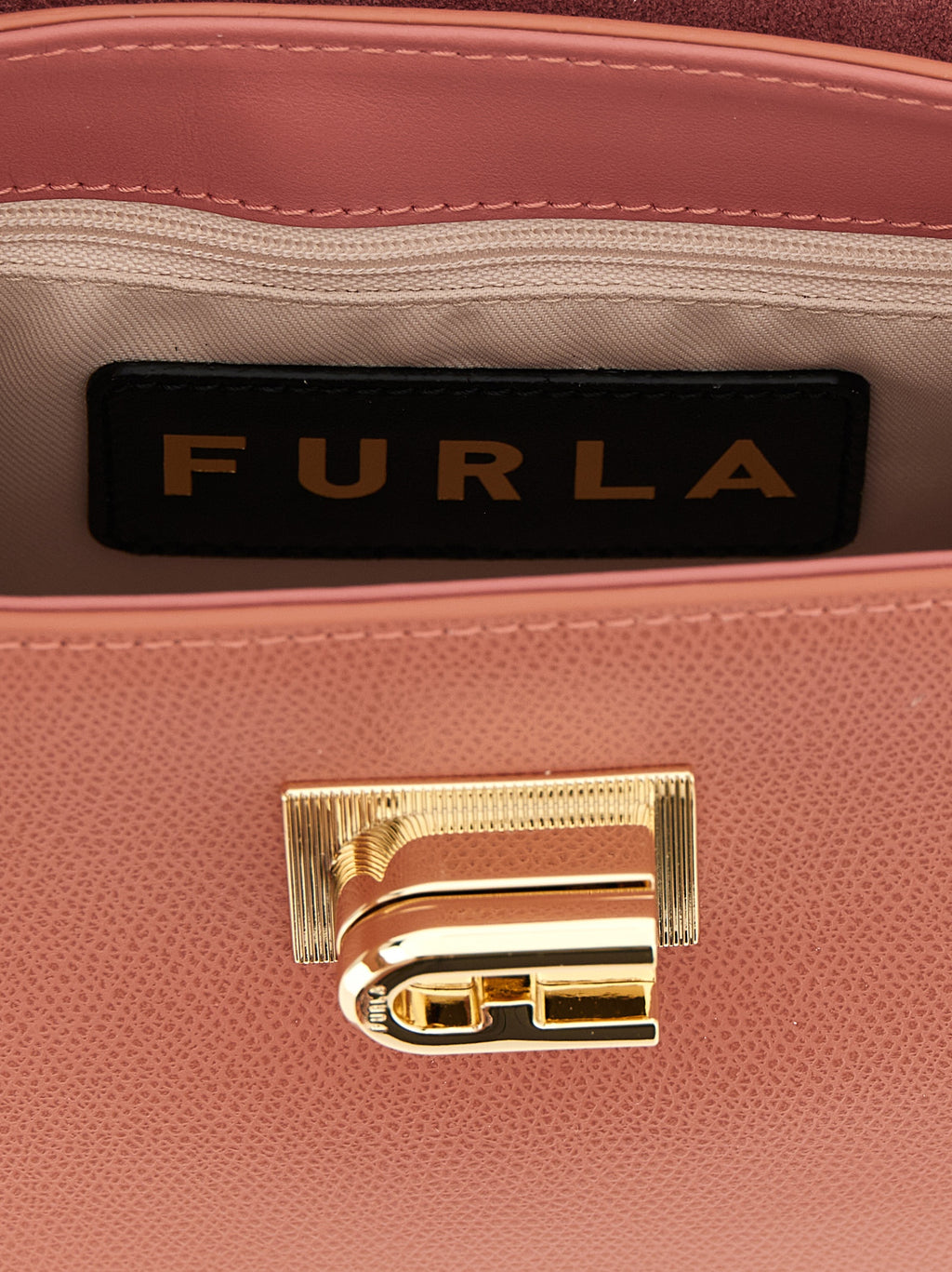 Pink Leather Handbag