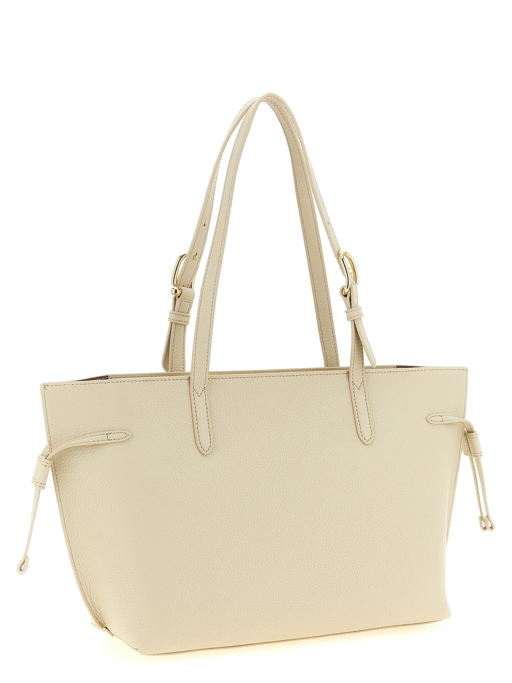 White Leather Tote Bag