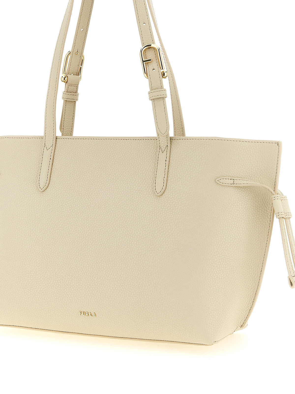 White Leather Tote Bag