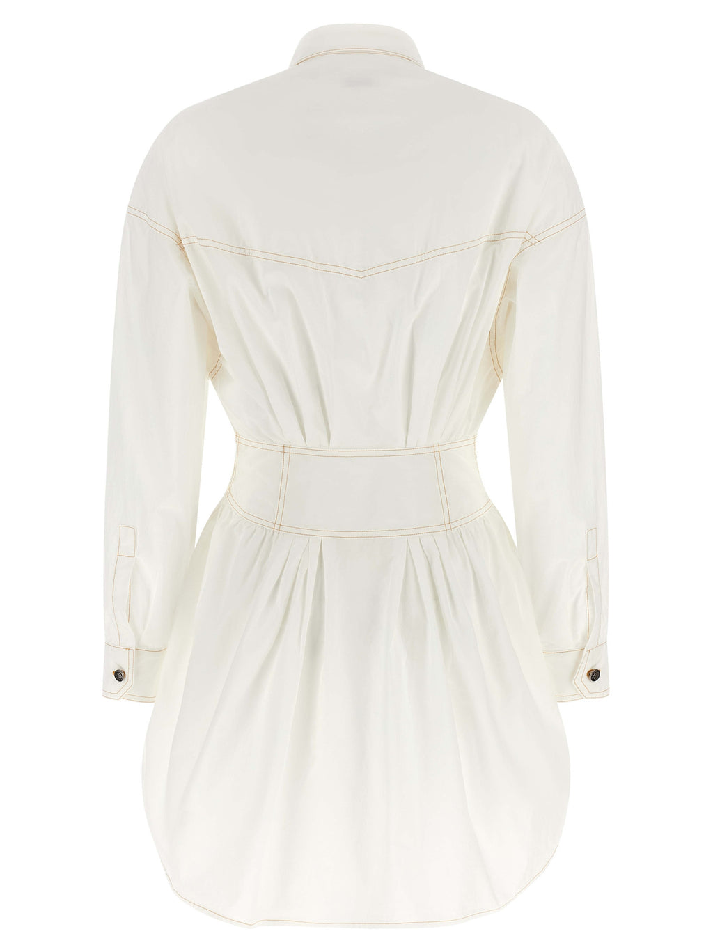 Medusa Cotton Dress – White