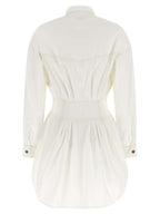 Medusa Cotton Dress – White