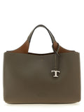 Grey Leather Handbag