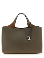 Grey Leather Handbag